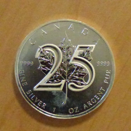 Canada Maple Leaf 13 25 Years Silver 99 99 1 Oz