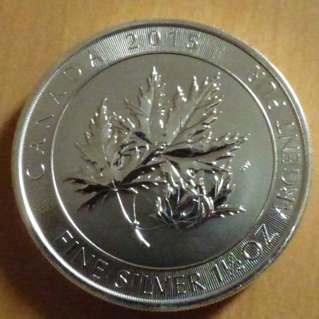 Canada 8$ Multi Leaf 2015 silver 99.99% 1.5 oz