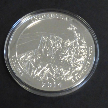 US Quarter Dollar 5 oz Shenandoah 2014 silver 99.9%