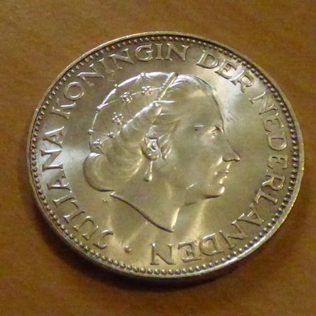 Pays Bas 2.5 Gulden 1960 Juliana SUP+ argent 72% (15g)