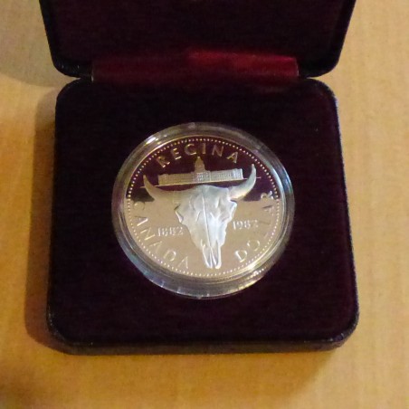 Canada 1$ 1982 Regina 100 years PROOF silver 50% (23.3 g) + Box