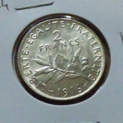 France 2 francs 1916 argent...