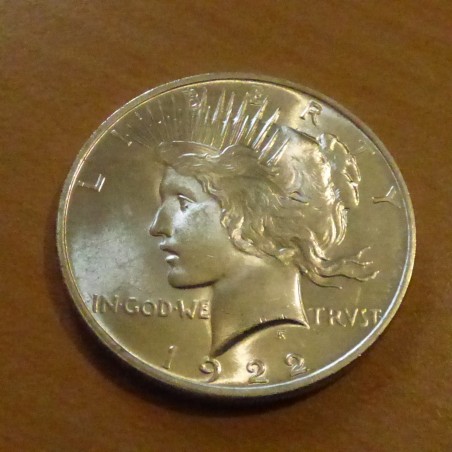 US 1$ Peace dollar 1922 FSTGL/MS silver 90% (26.7g)