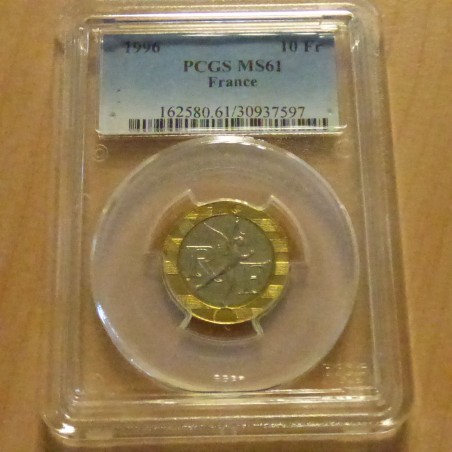 France 10 francs 1996 Génie Bastille MS61 bi-metallique 6.5g SUP+