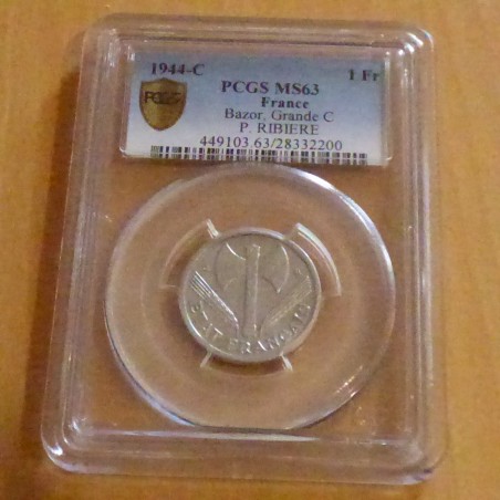 France 2 francs 1944-C Francisque MS63 Aluminium (4 g) FSTGL
