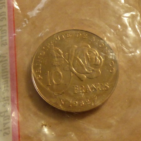 MONACO 10 francs ESSAI Grace 1982 sous scellé originel