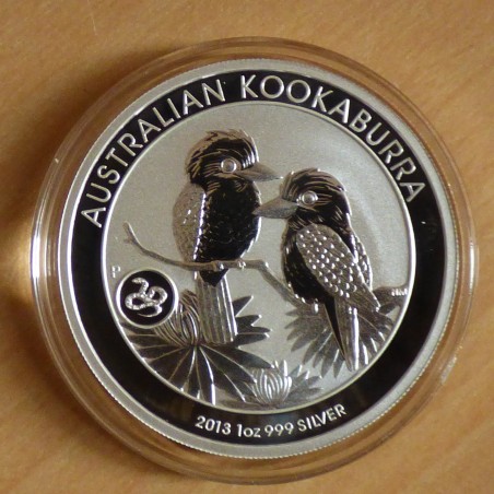 Australia 1$ Kookaburra 2013 privy snake silver 99.9% 1 oz