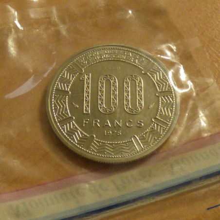 Tchad 100 francs 1975 Essai sous scellé originel